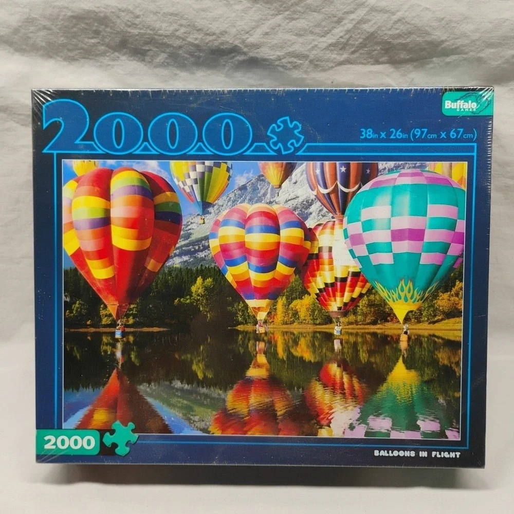Hot Air BALLOONS IN FLIGHT 2000 Piece Jigsaw PUZZLE‎ Buffalo Games 38